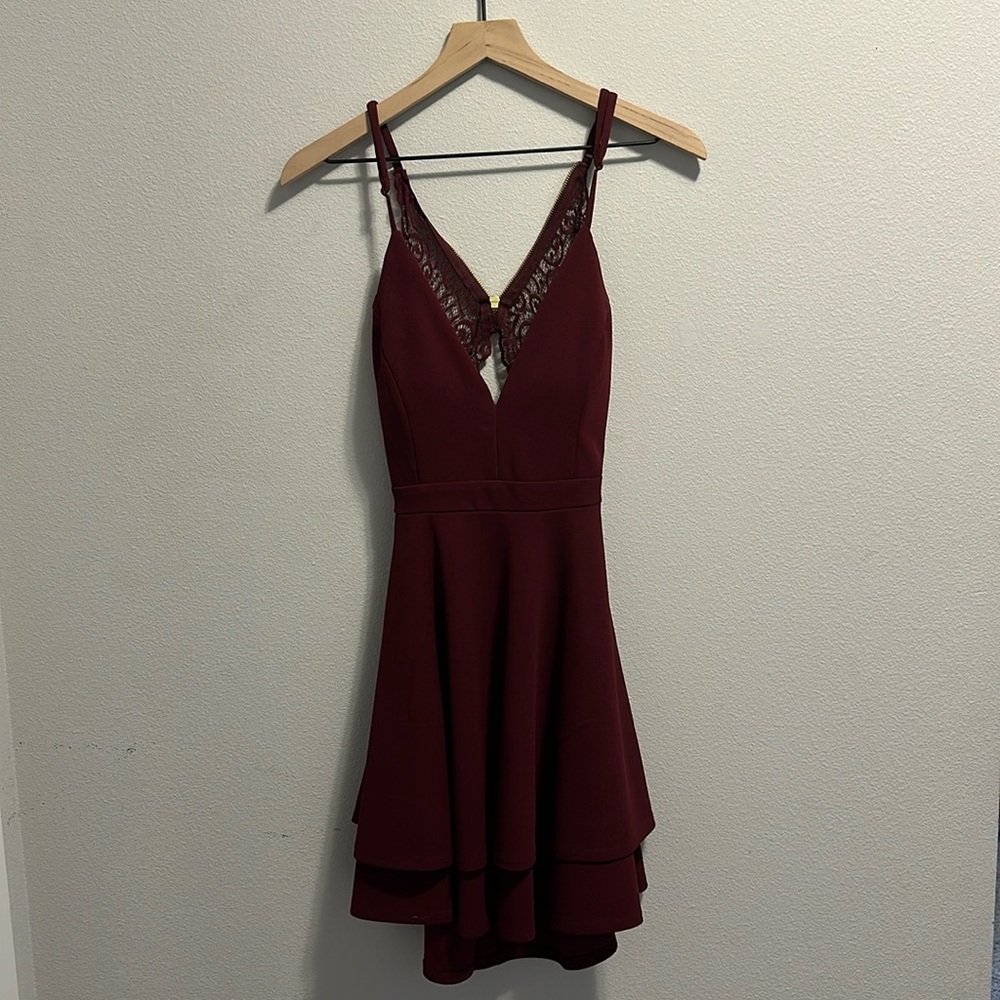 Maroon Homecoming Dress